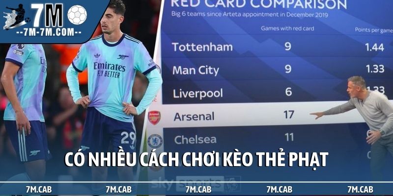 Có nhiều cách chơi kèo thẻ phạt
